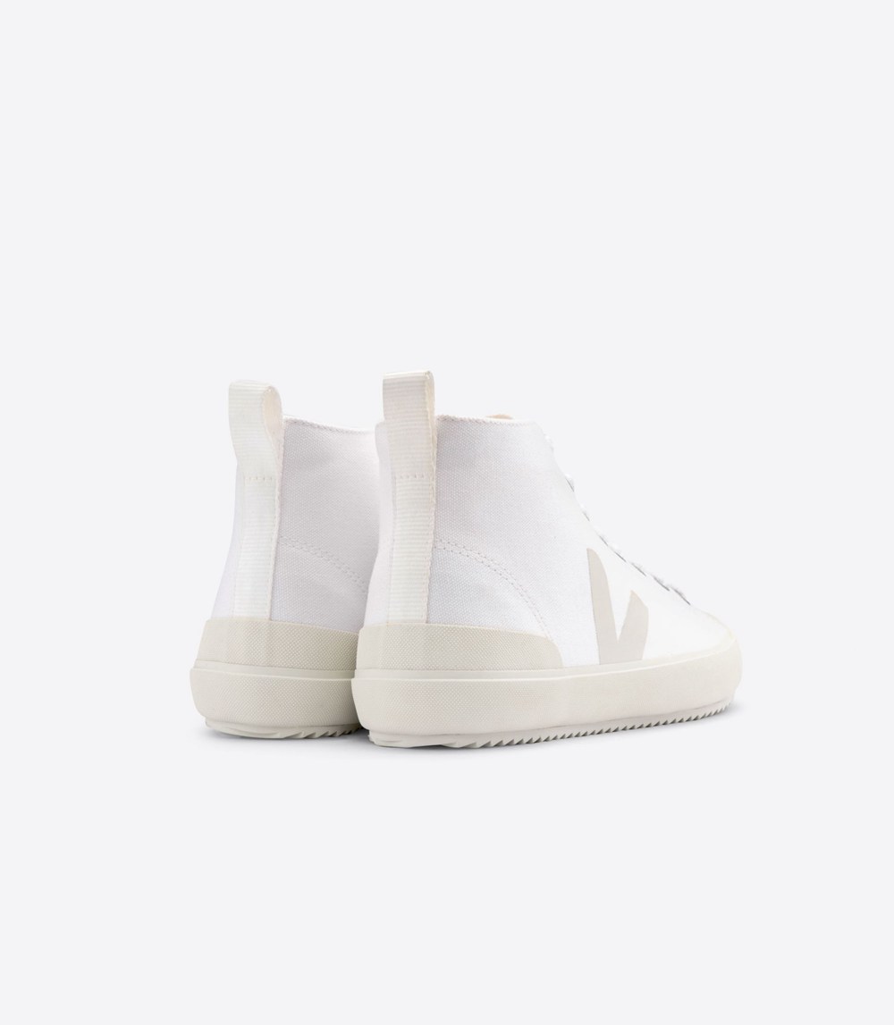 Veja Sneakers Mens - Nova High Top Canvas - White - 5693GXTOM